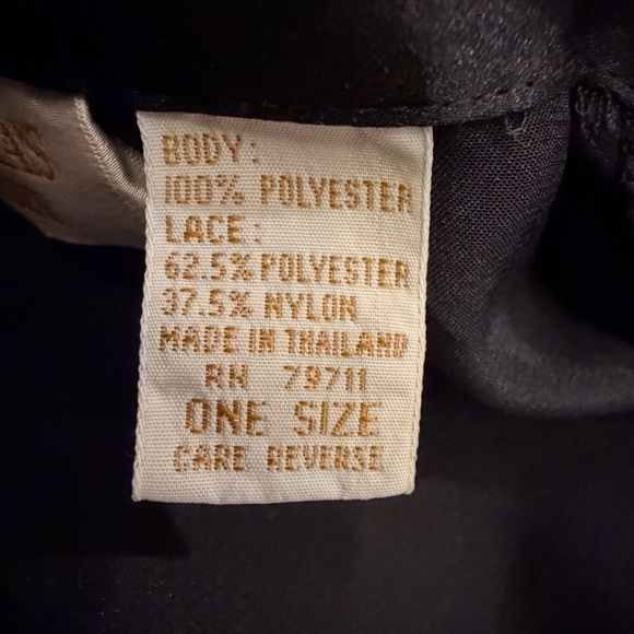 Vintage Victoria's Secret Gold Label Romantic Black Lace Robe, One Size - Picture 6 of 12